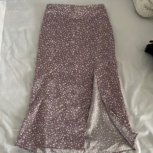 Silk Abercrombie and Fitch Midi Skirt